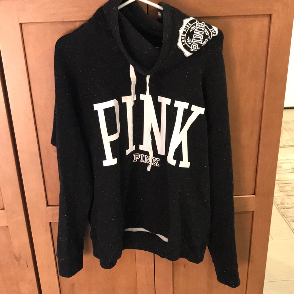 Cowl neck PINK sweatshirt